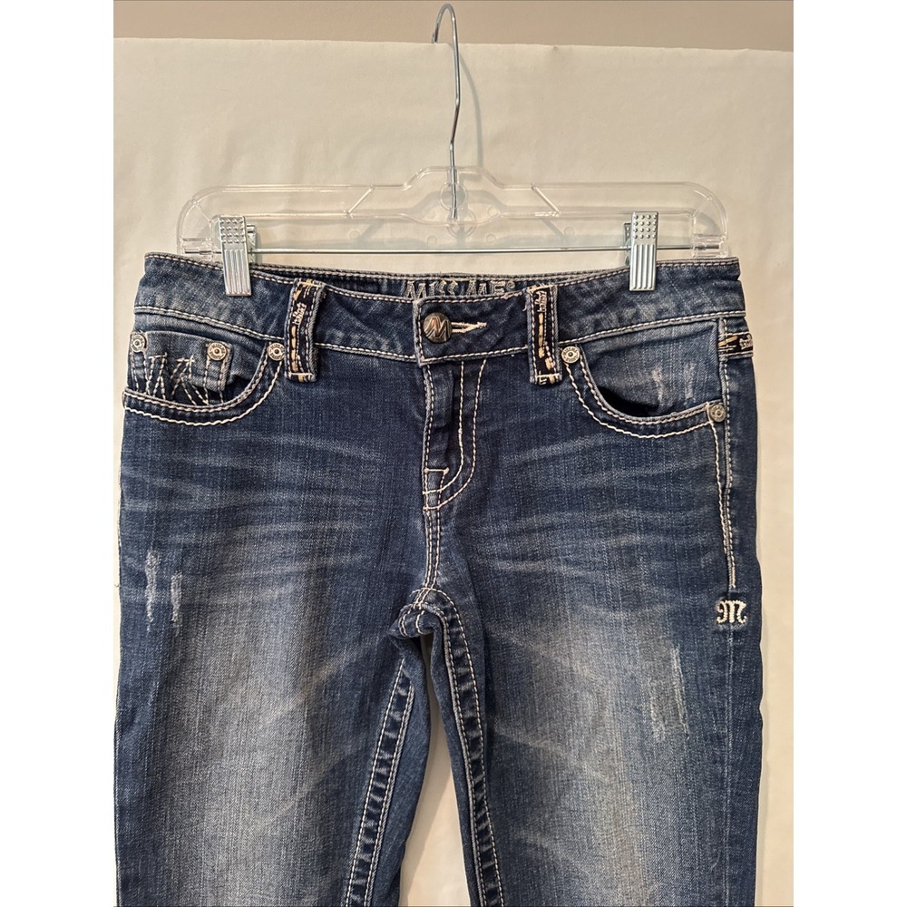 Miss Me M Series Boot Cut Jeans Size 27 Medium Wash Buckle X1008BL